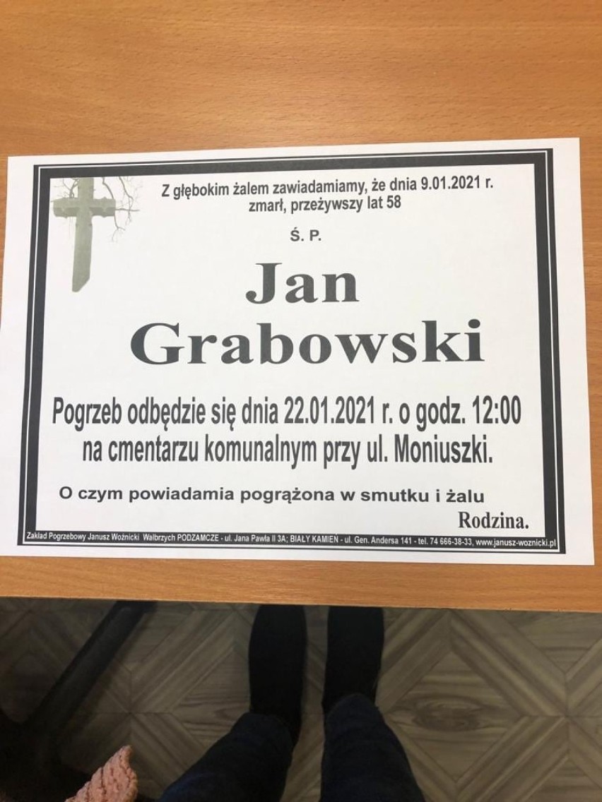 Jan Grabowski z Wałbrzycha nie wybudził się ze śpiączki po...