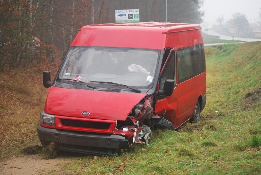 Wypadek w Dąbrówce Leśnej [ZDJĘCIA]