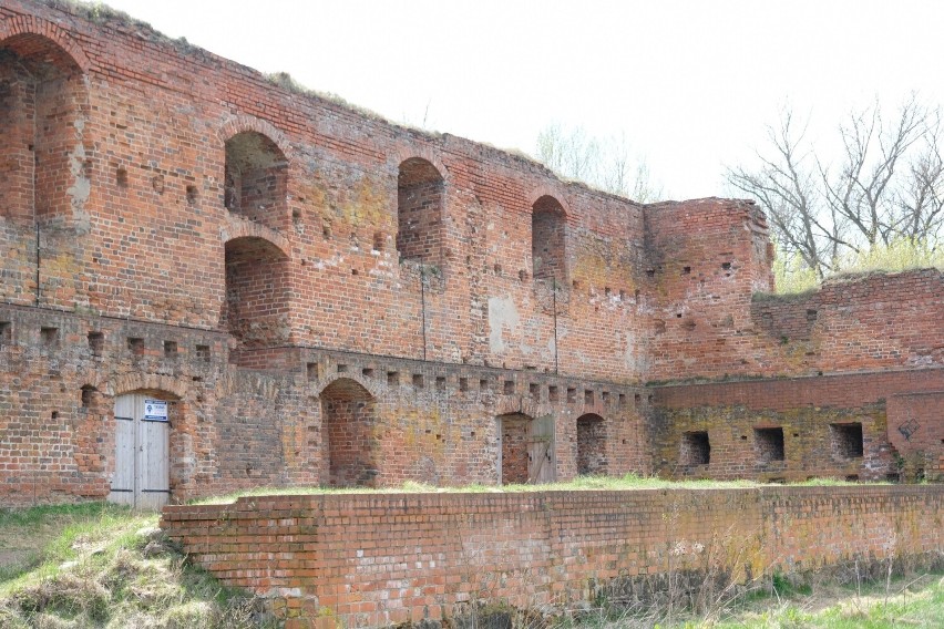 Ruiny zamku dybowskiego obecnie.