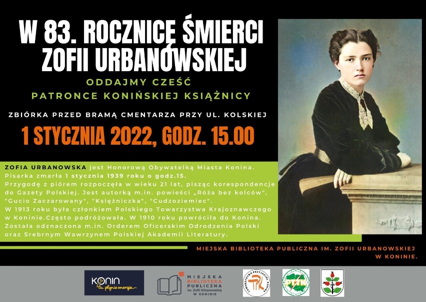 1 stycznia przypada 83. rocznica śmierci Zofii Urbanowskiej. Koninianie chcą ją uczcić dokładnie o godz. 15.00. Dlaczego właśnie wtedy?