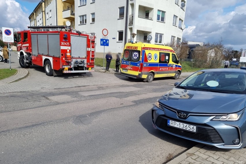 Miejsce wypadku na ul. Równej w Przemyślu.