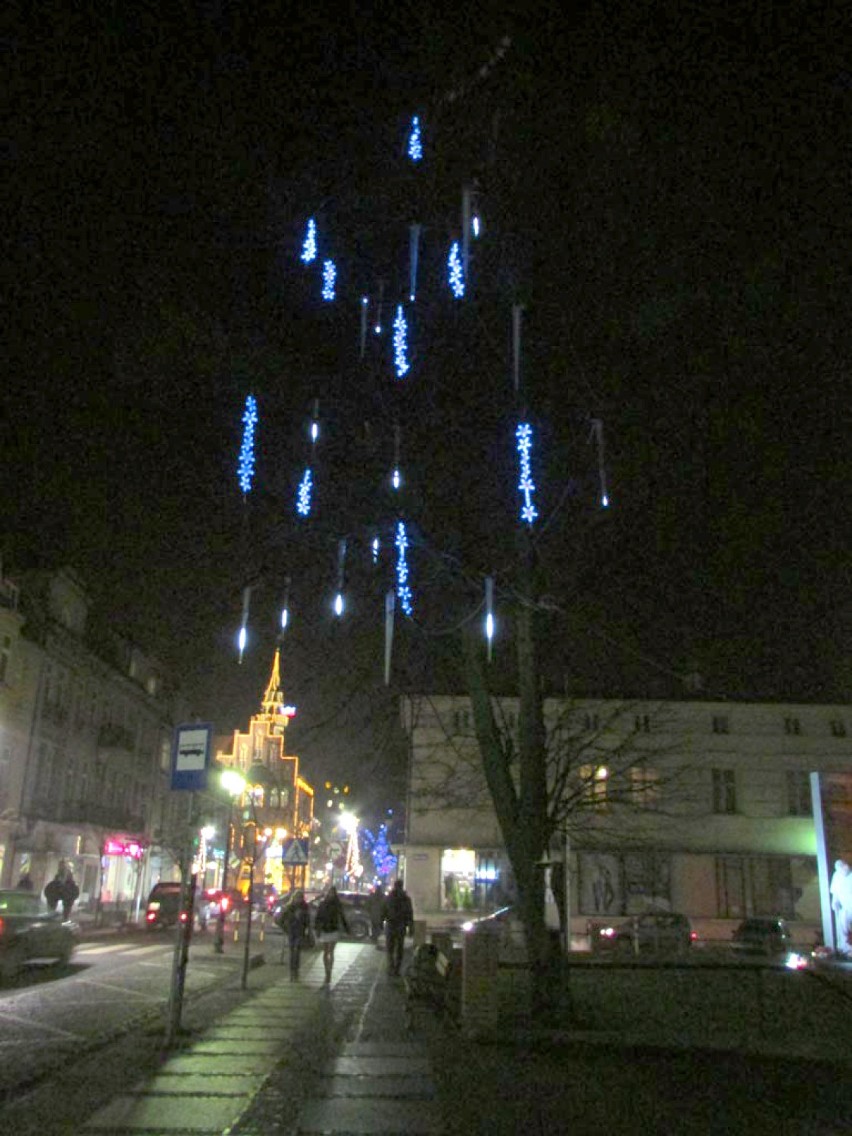 Świąteczne iluminacje we Wrześni.