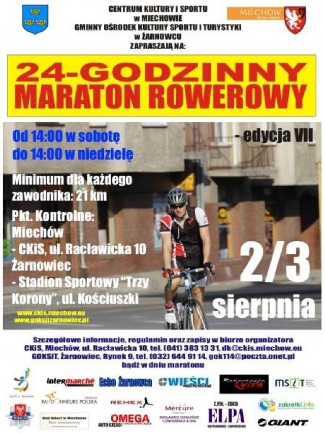 Maraton rowerowy w Żarnowcu.