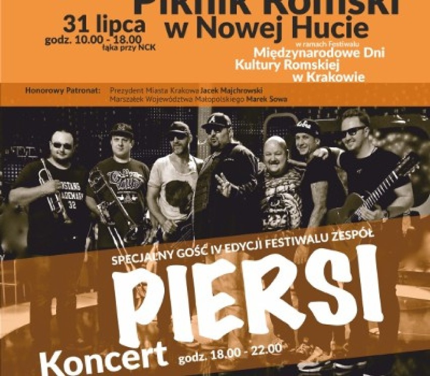 Zespół "Piersi" wystąpi już 31 lipca w Nowej Hucie, w ramach...