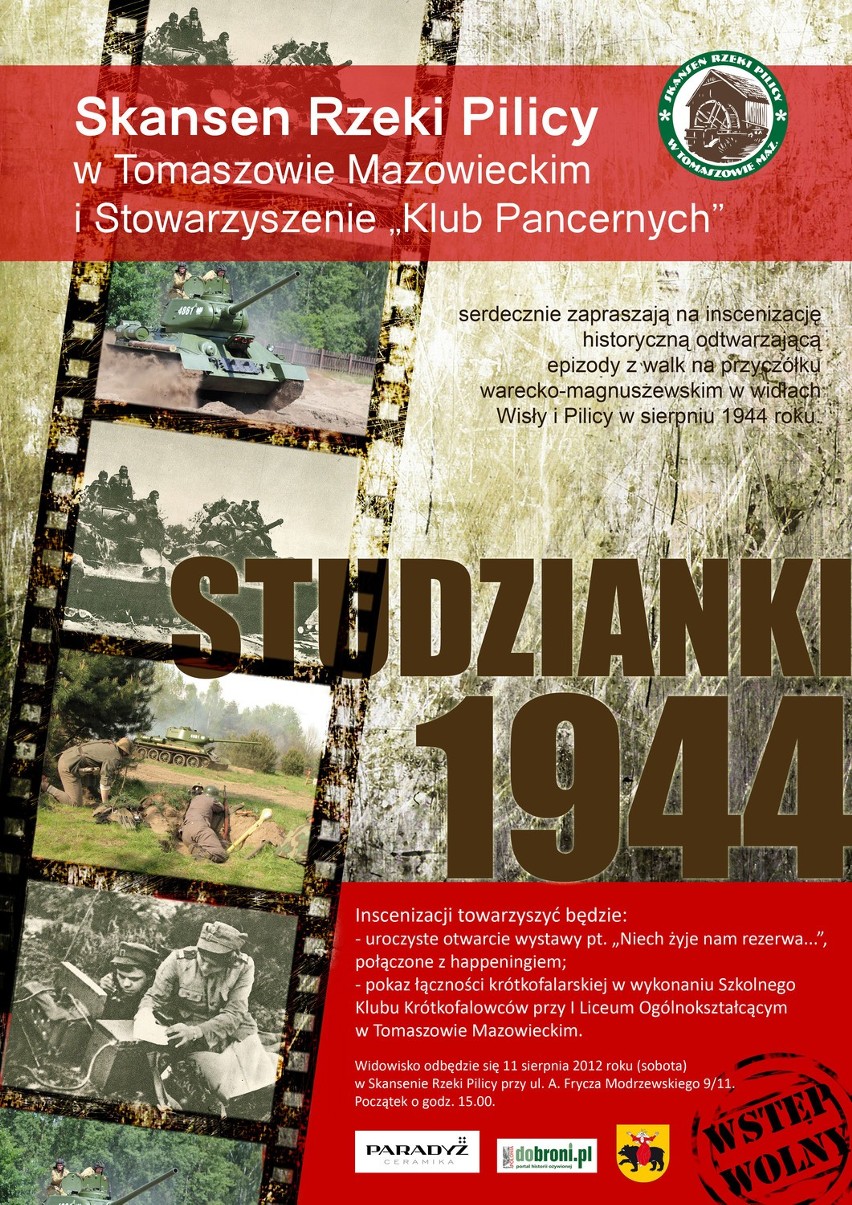 Studzianki 1944 - jutro inscenizacja w Skansenie Rzeki Pilicy. Przyjadą świadkowie tamtych wydarzeń
