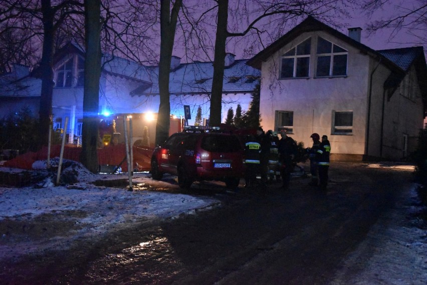 Pożar hospicjum w Chojnicach 6.01.2020