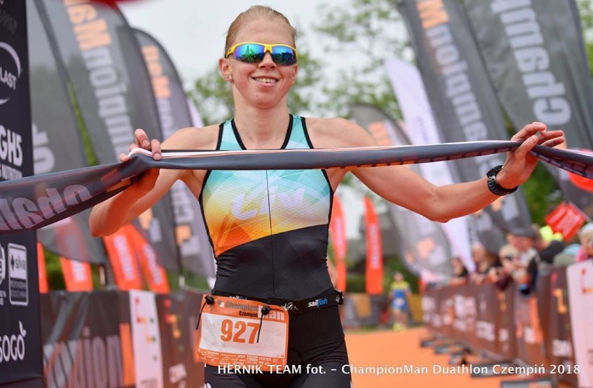 Malborska triathlonistka wygrywa na sprinterskim dystansie w duathlonie. Tym razem najlepsza w Czempiniu