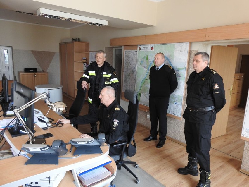 Malbork. Komendant główny PSP z wizytą u miejscowych strażaków [ZDJĘCIA]