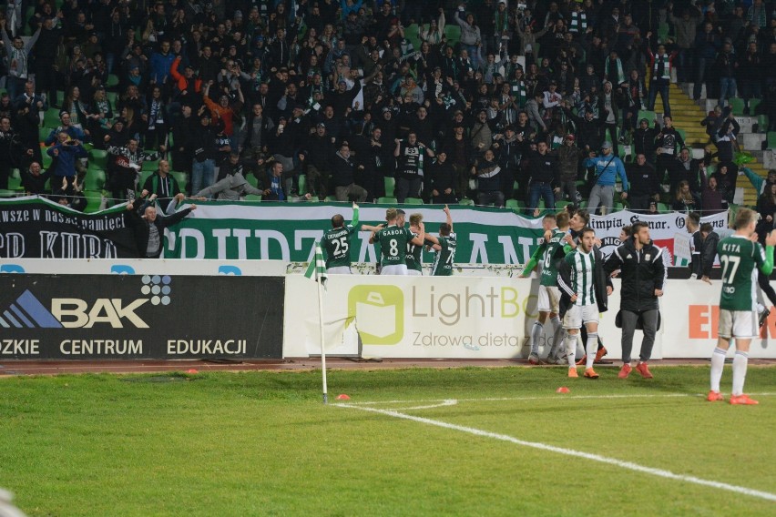 Kibice na meczu Olimpia Grudziądz - Widzew Łódź [wideo, zdjęcia]