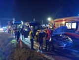 Poważny wypadek na zakopiance w Krzyszkowicach. Doszło do zderzenia czterech pojazdów