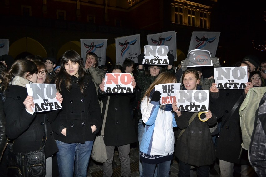 Nie dla ACTA! Demonstracja w Krakowie!