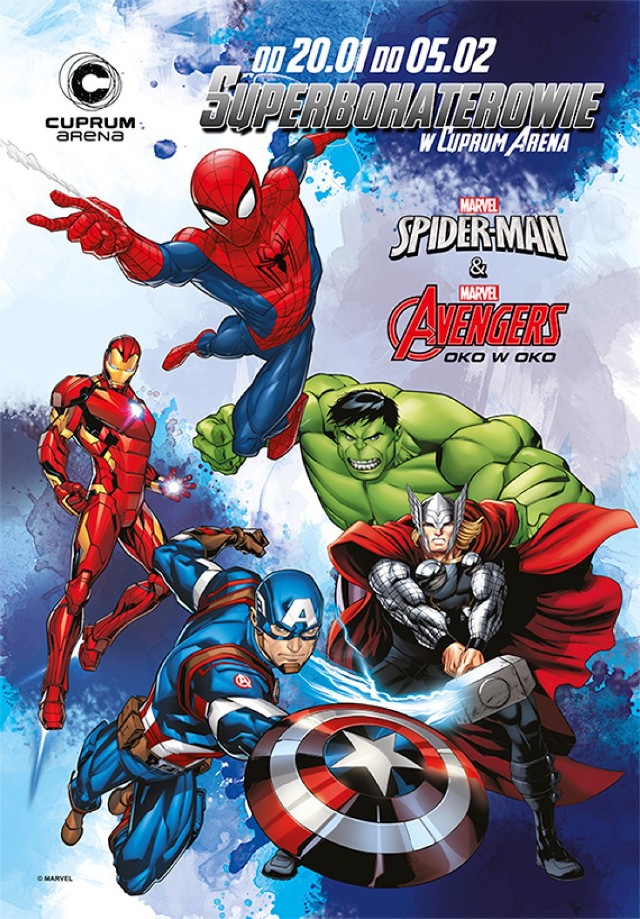 Spider-Man, Hulk, Kapitan Ameryka i Thor. Superbohaterowie w Cuprum Arenie