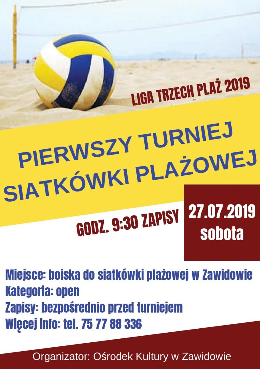 Pierwszy Turniej Siatkówki Plażowej w Zawidowie. Dołącz, walcz o nagrody i baw się dobrze!