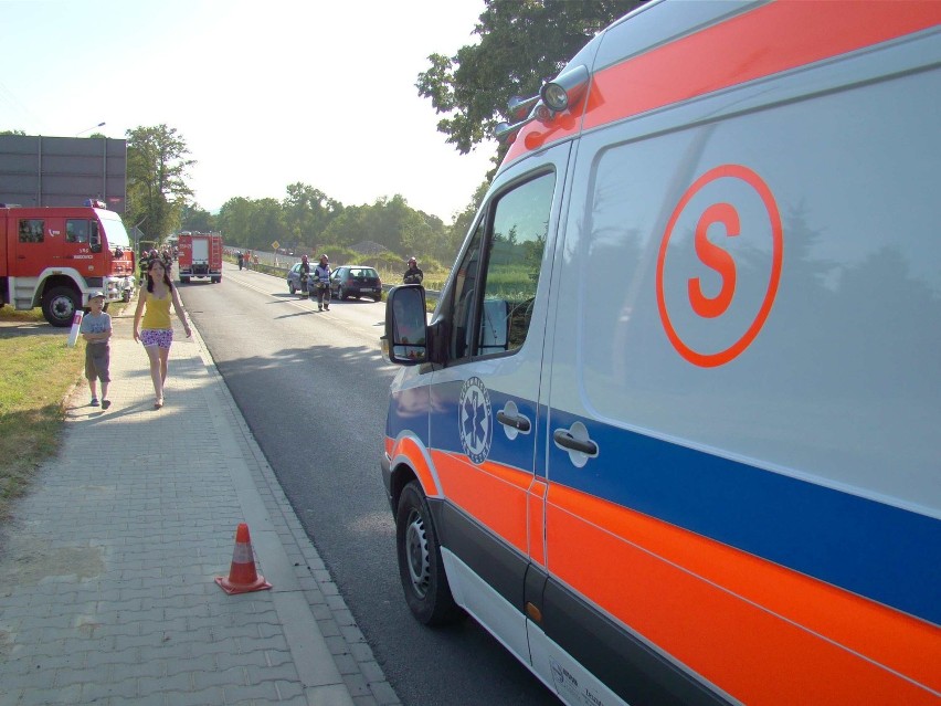 Wypadek na drodze krajowej 52 na odcinku Wadowice-Chocznia