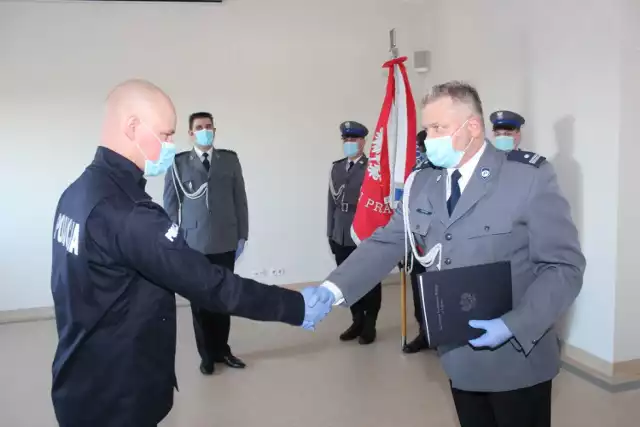 Posterunkowy Karol Wiciński to nowy policjant lipnowskiej komendy.