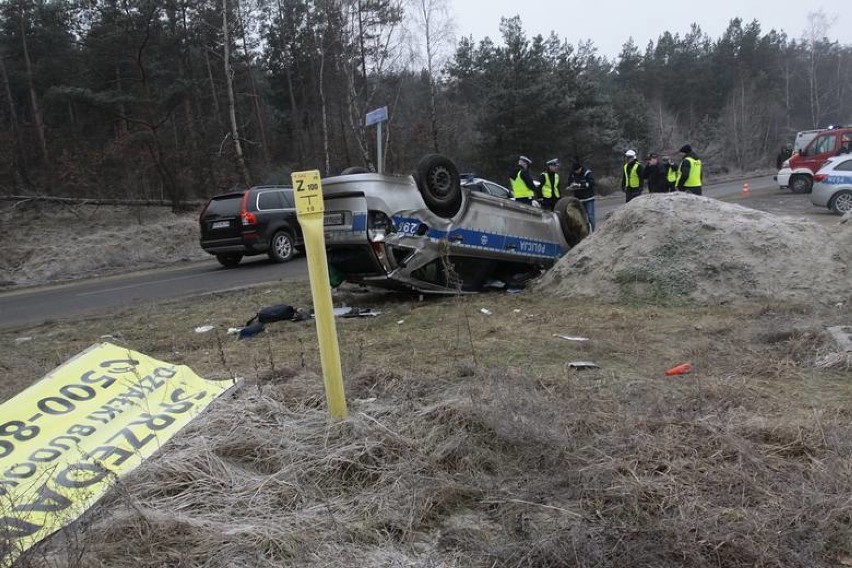 Policjanci ranni w wypadku w Kosakowie [ZDJĘCIA, WIDEO]