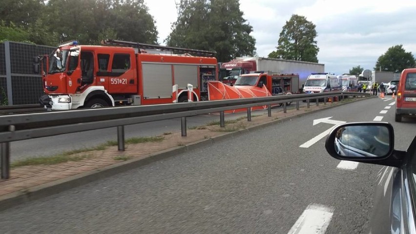 Wypadek na DK1 w Goczałkowicach