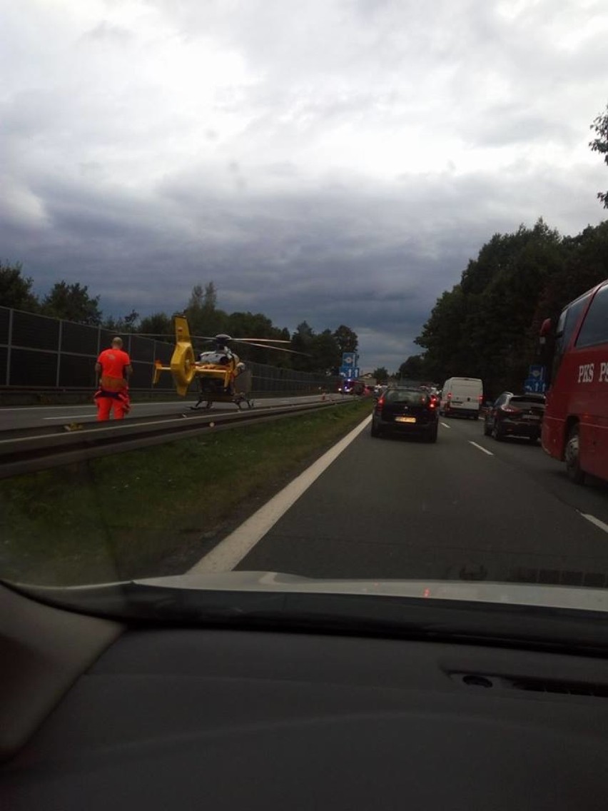 Wypadek na DK1 w Goczałkowicach