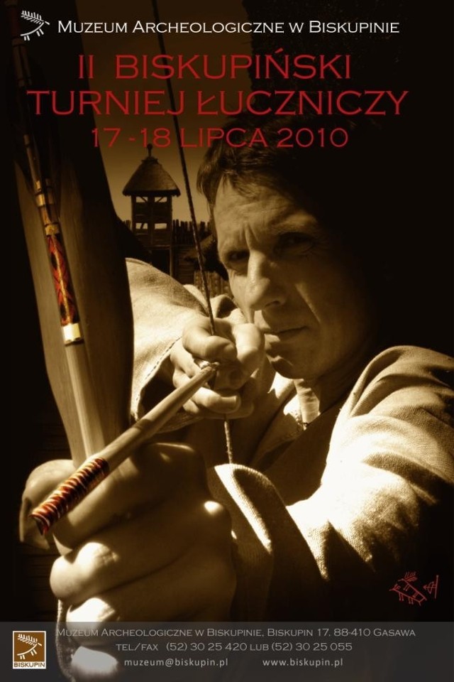 II Biskupiński Turniej Łuczniczy 2010 Plakat