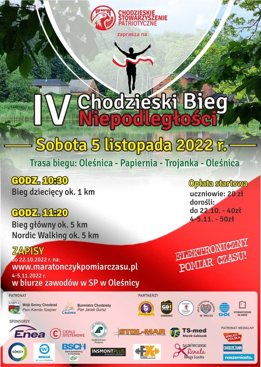 Z Oleśnicy do Oleśnicy: IV Chodzieski Bieg Niepodległości