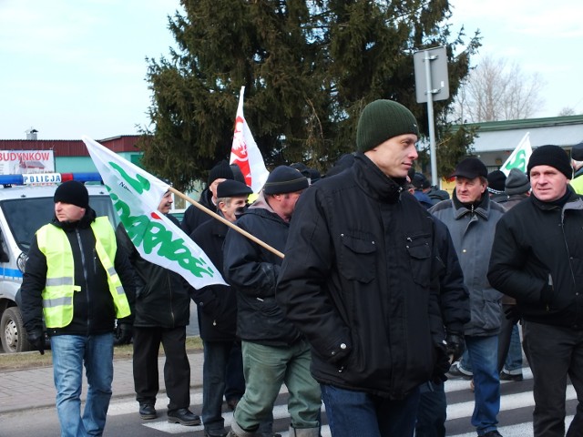 Piątkowy protest rolników w Wilkołazie