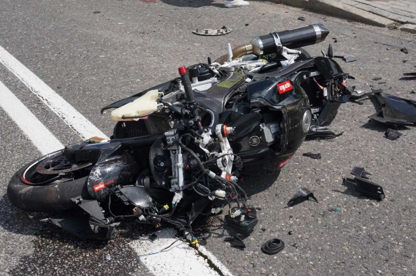 Wypadku nie przeżył 23-letni motocyklista
