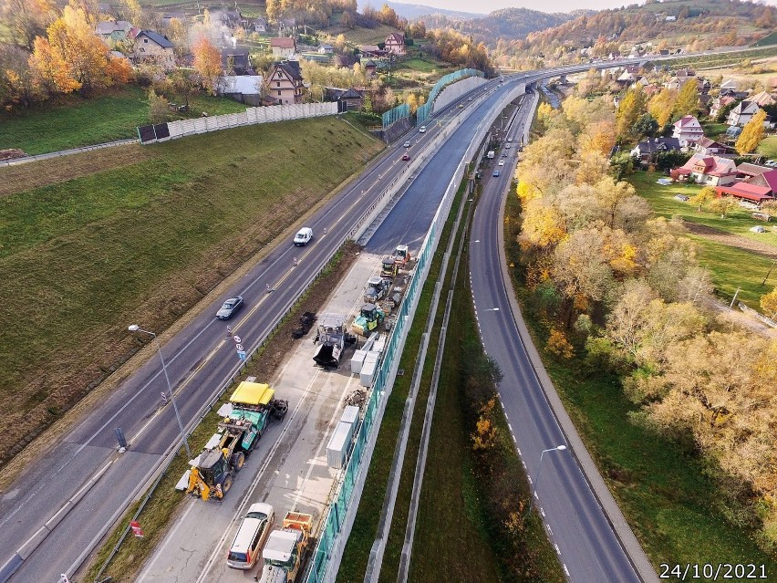 Nowy odcinek zakopianki zostanie otwarty w listopadzie! Zobaczcie, jaką drogą niedługo pojedziemy [ZDJĘCIA Z DRONA] 26.11