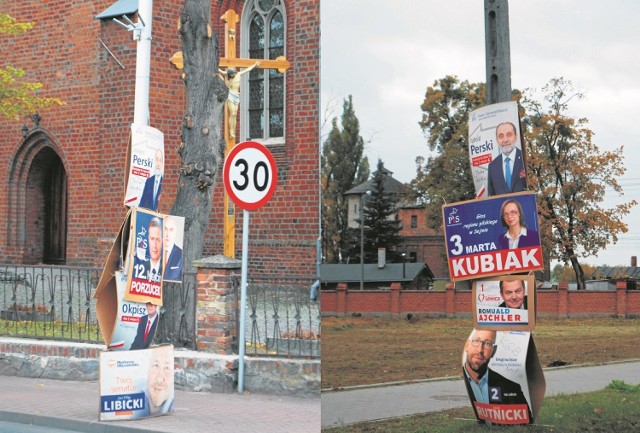 Plakaty wyborcze zaśmiecają ulice naszego powiatu