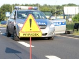 Wypadek w Żarach. Samochód osobowy zderzył się z motocyklem. Jedna osoba ranna