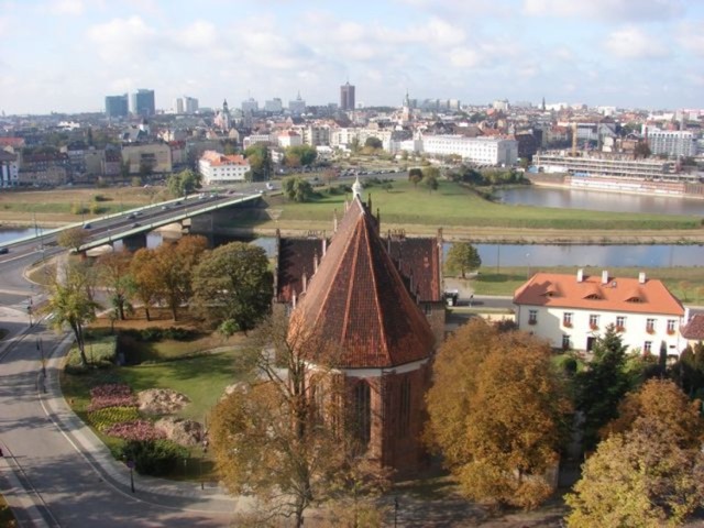 Panorama Poznania z wieży katedry