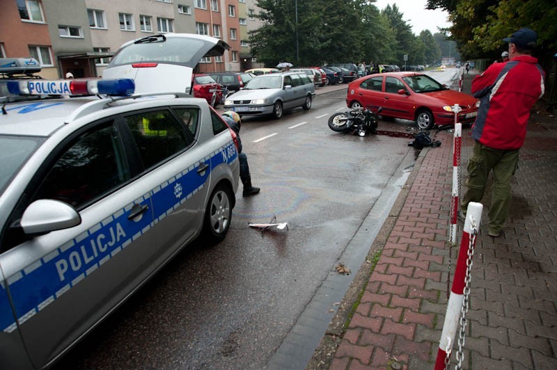 Do wypadku doszło na ulicy Wróblewskiego w Ustce