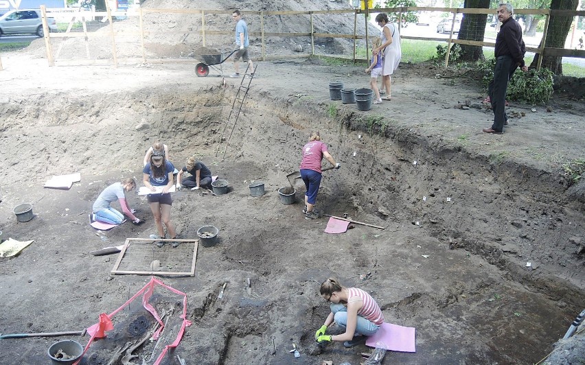 Archeolodzy pracują w rejonie ulic Skłodowskiej-Curie,...