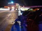 Zderzenie trzech aut na autostradzie A1 koło Kamieńska. Sprawca dostał mandat 1500 zł. ZDJĘCIA