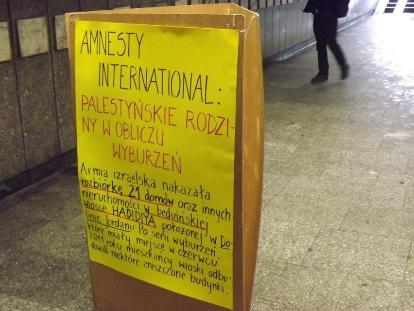 Wrocław: Amnesty International protestowało ws. domów palestyńskich
