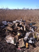 Zrzucili odpady na łąkę w Wiecanowie. Wpadli na gorącym uczynku