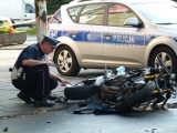 Olsztyn: Pijany motocyklista podczas ucieczki przed policja spowodował wypadek