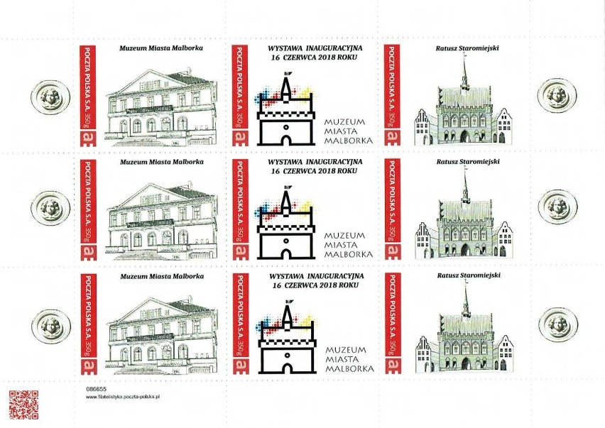 Muzeum Miasta Malborka na znaczkach pocztowych. Będą dostępne od 4 czerwca