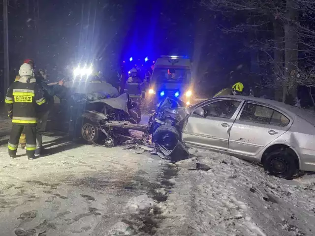 Wypadek na trasie Przycłapy-Mierzyce