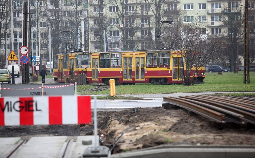 Retkinia odcięta od tramwajów od soboty 22.11 z powodu budowy trasy W-Z [ZDJĘCIA]