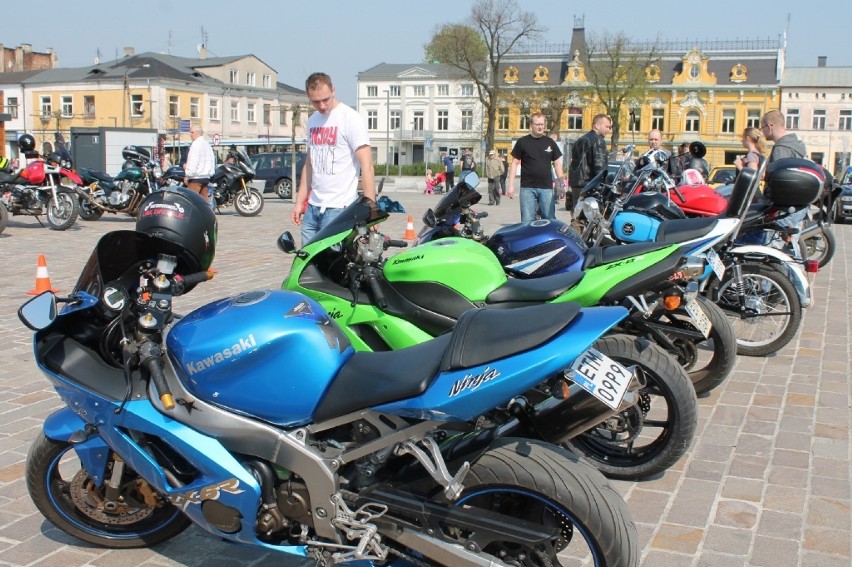 Motokropla w Tomaszowie na pl. Kościuszki