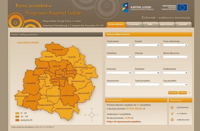 Nowy serwis internetowy dostępny jest pod adresem Szkolenia.wup.lodz.pl