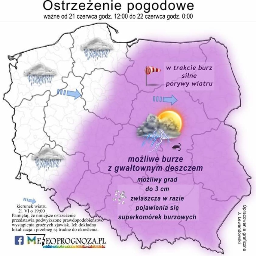 Burza nad Poznaniem. IMGW ostrzega przed burzami z deszczem...