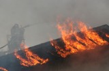 Pożar przy Kopalni Katowice