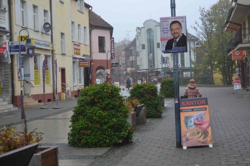 Plakaty na wybory samorządowe w Lęborku