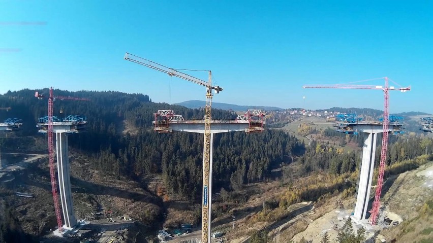 Most VALY - najwyższy most na Słowacji tylko 10 km. od granicy z woj. śląskim [WIDEO, ZDJĘCIA]