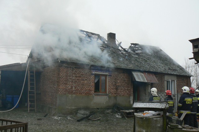 Pożar domu w Stefanowie