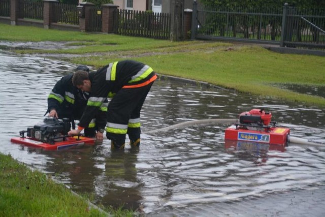 Ulewny deszcz sprawił, że strażacy w naszym województwie interweniowali aż 237 razy.