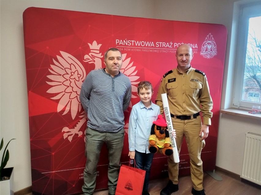 Strażaków w Pleszewie odwiedził wyjątkowy gość! Kamil Sikora...