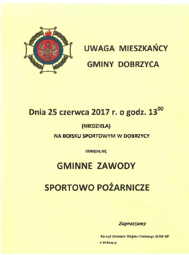 zawody sportowo - pożarnicze