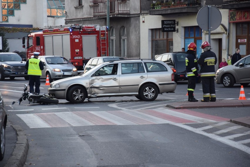 Wypadek na ulicy 3 Maja w Kaliszu